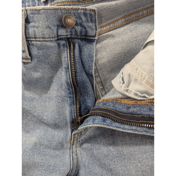 Abercrombie Fitch Jeans Womens Size 00 Blue The Mom High Rise Faded Whiskers Y2K - Picture 11 of 13